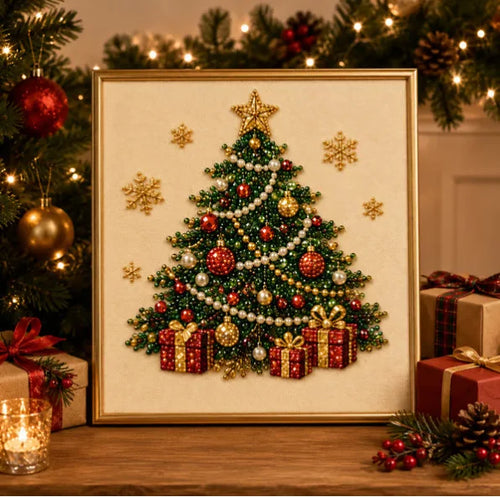 Santa Claus Pearl Diamond Painting Art Kit DIY Hand Painting Christmas