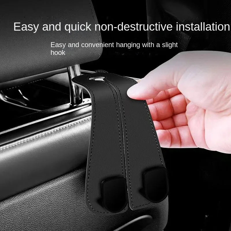 Car Headrest Hooks Hanger for Bags Seat Back Organizer Holder Clips