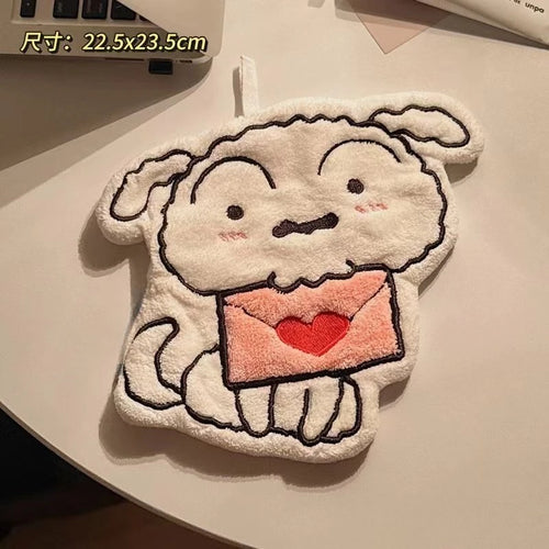 New Crayon Shin-chan Anime Cartoon Hand Towel Cute Hanging Style Super