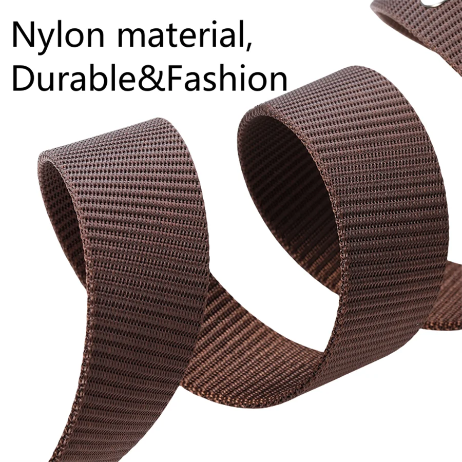 Men Pin Buckle Belt Canvas Belt Men'Fashion Nylon Belt, Jeans Belt,