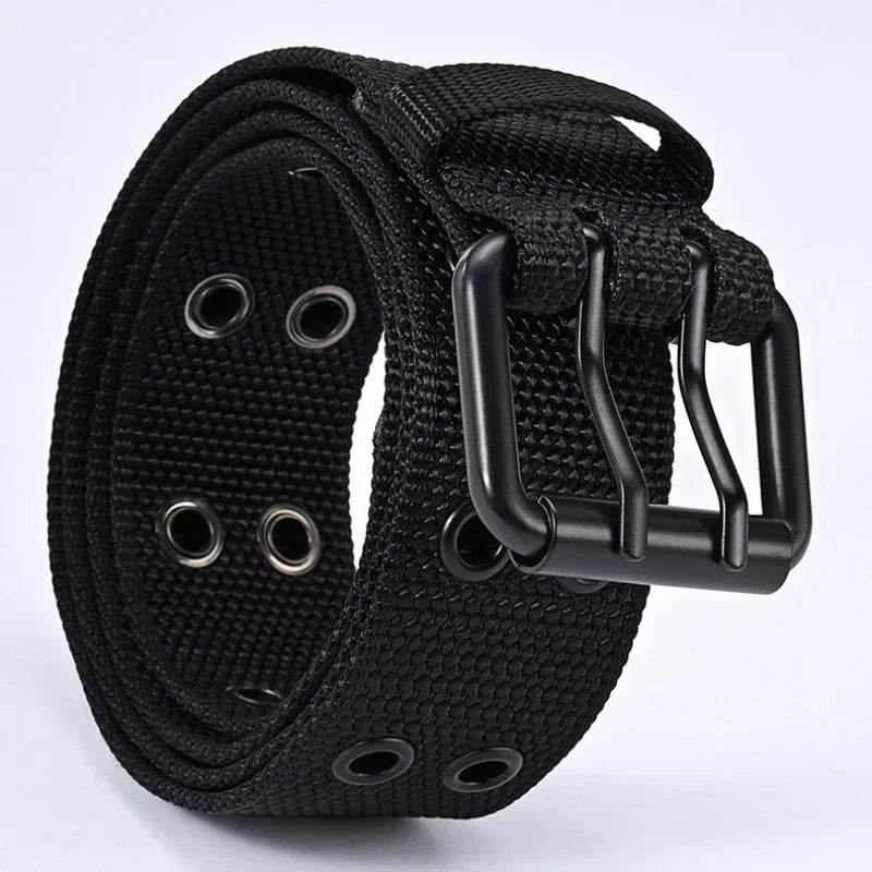 Big Size 120-140cm New Men Breathable Nylon Fabric Belt outdoor