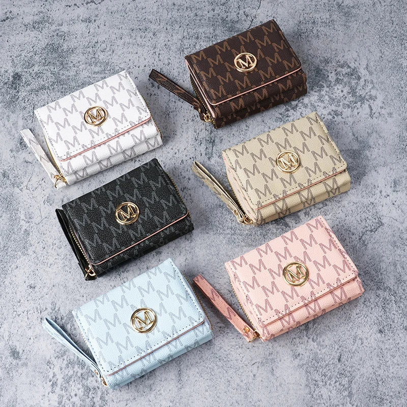 Women's Short Wallet European American PU Leather High-End
