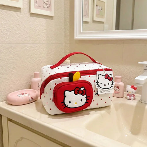 Hello Kitty Cosmetic Bag Large Capacity Travel Makeup Organizer with