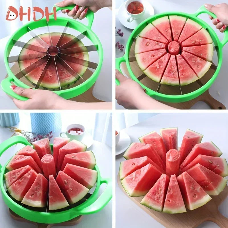 KONI Watermelon Slicer Cutter Stainless Steel Creative Windmill Shape