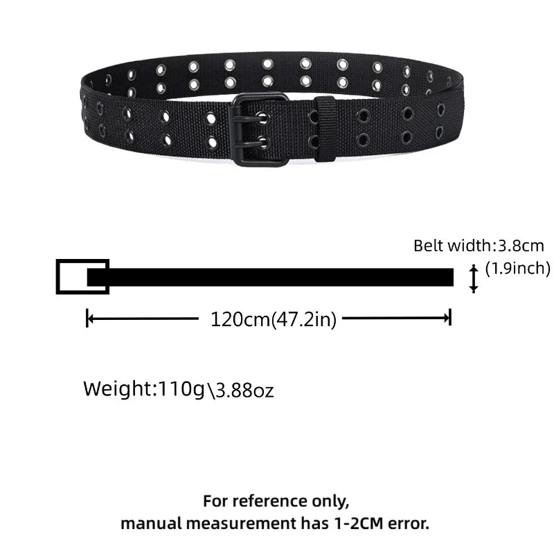 New Men Breathable Nylon Fabric Belt outdoor Belt Pin Buckle