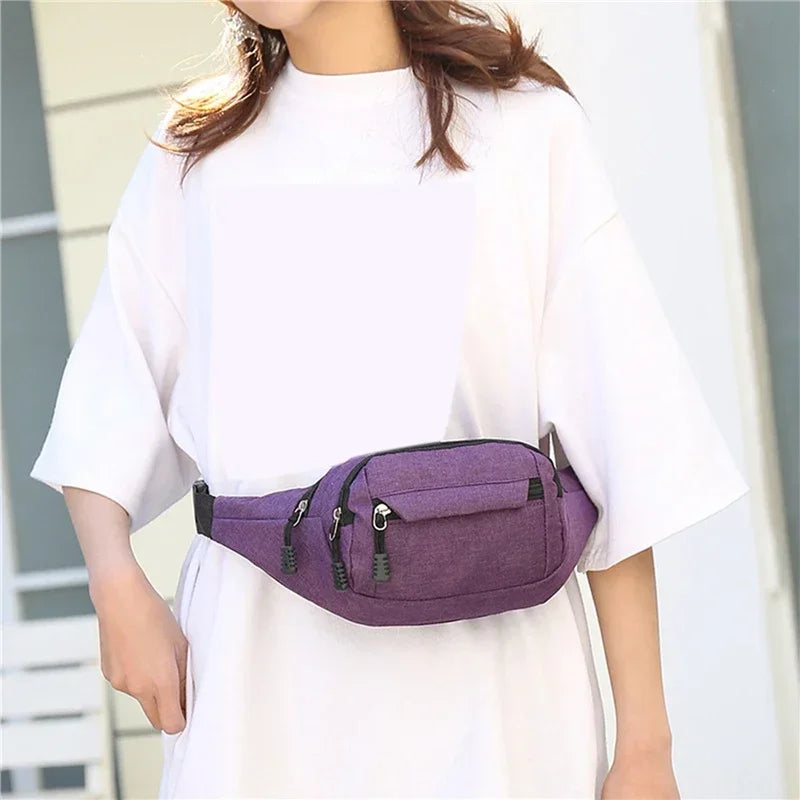 Mobile Waist Bag for Men Women Multifunctional Large Capacity
