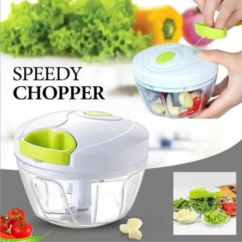 Manual Pull-Cord Garlic and Vegetable Chopper