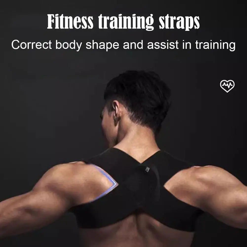 Adjustable Posture Corrector Back Support Belt Elastic Shoulder