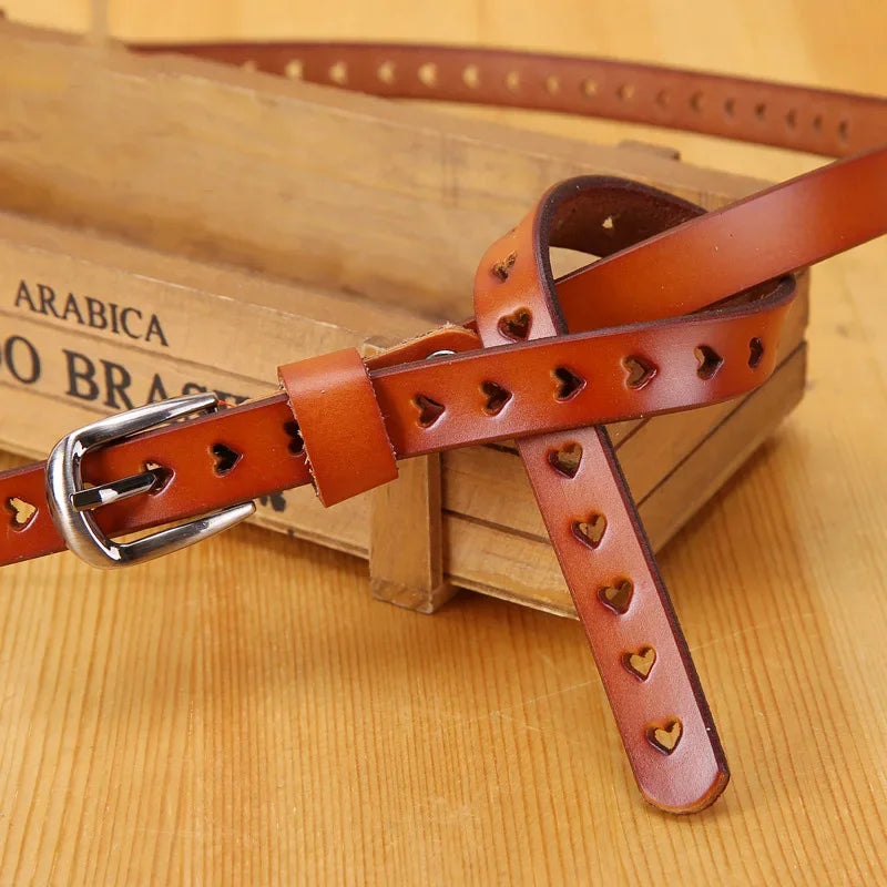 Belts for Women Genuine Leather Skiny Designer Belts Fashion Casual
