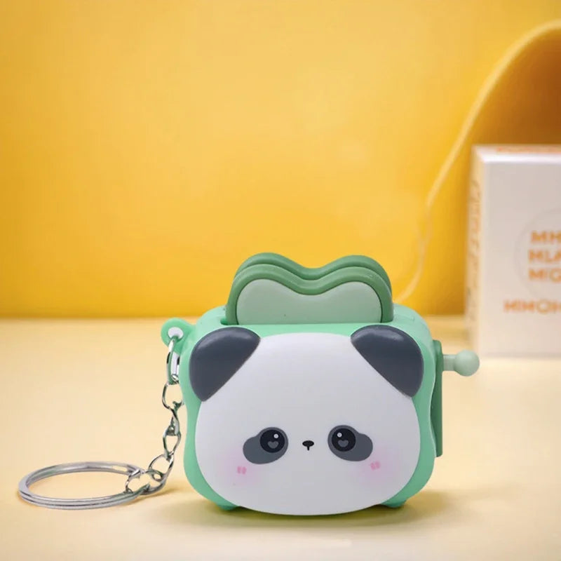 Cute Bread Machine Panda Creative Keychain, Stress-relieving Accessory