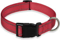 Reflective Dog Collar Strap with Adjustable Safety Nylon Pet Collar
