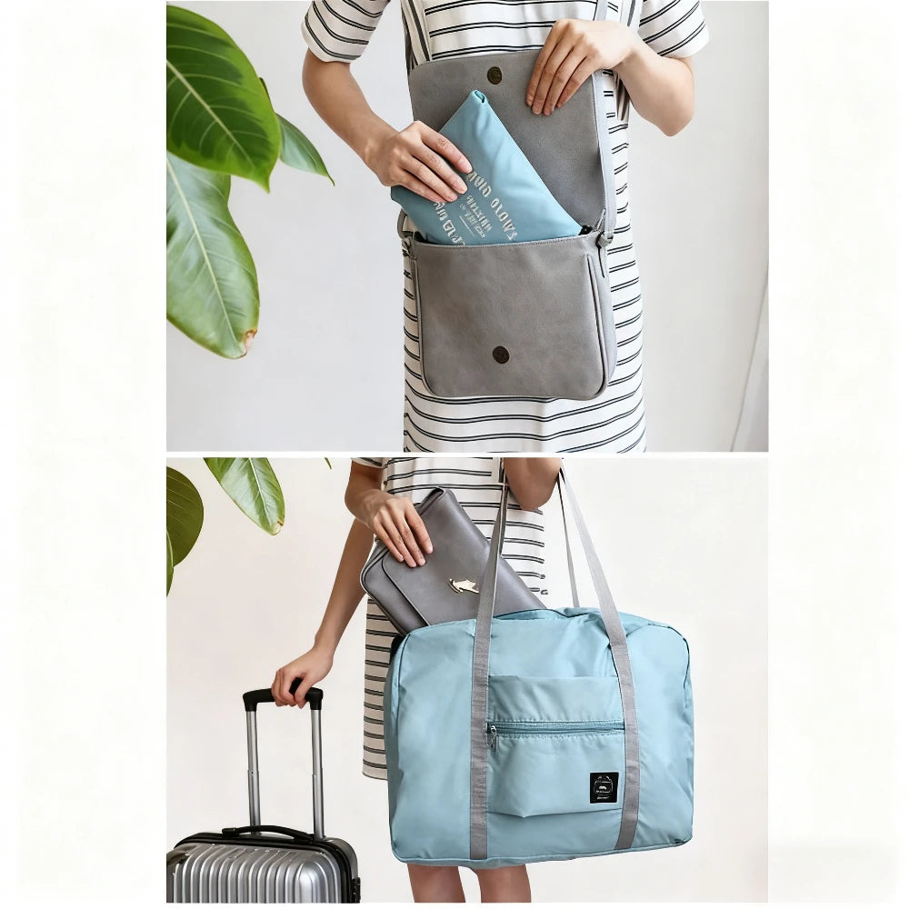 Foldable Travel Duffel Bag for Airlines Carry on Bag for Women and