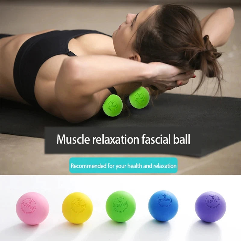 Rubber Fascia Massage Ball Lacrosse Balls Yoga  fitness Exerciser Deep