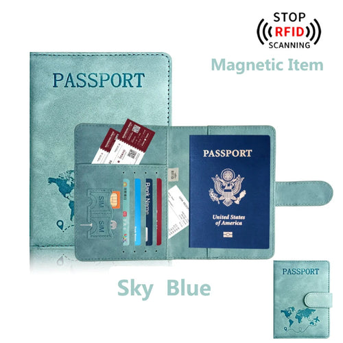 Travel Documents Holder Wallet Cover Case