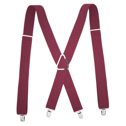 Men Work Heavy Duty Suspenders Adjustable Elastic Trouser Braces Belt