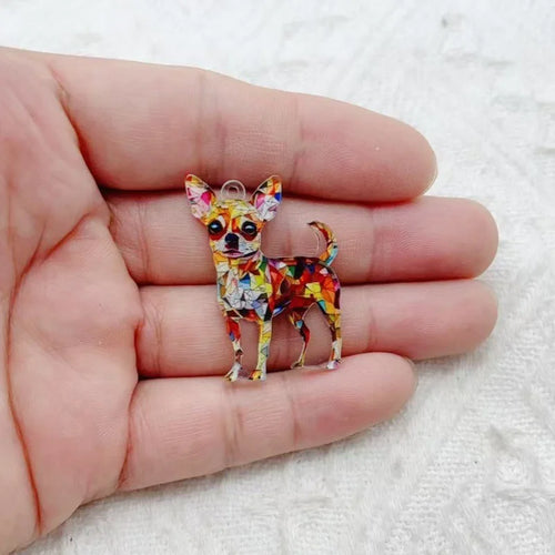 10pcs Acrylic Dog Jewelry Diy Jewelry Accessories Keychain Bracelet
