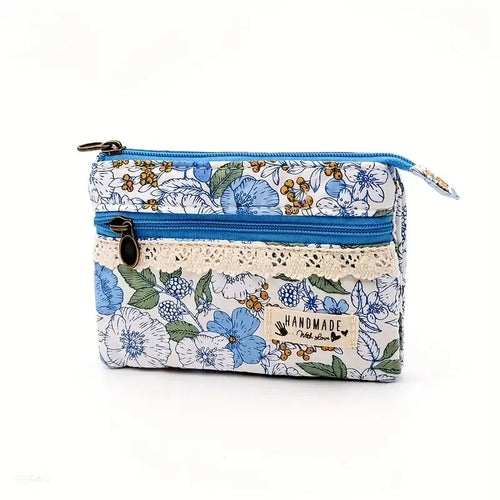 Fashion Fresh Floral Coin Bag Multifunctional Cards Holder Prints