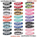 10/20pcs WWJD Bracelet Pack for Women Men, Christian Jesus Wristbands