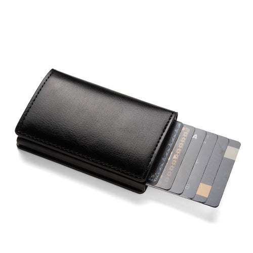 Anti-theft RFID credit card holder minimalist wallet pocket slim card