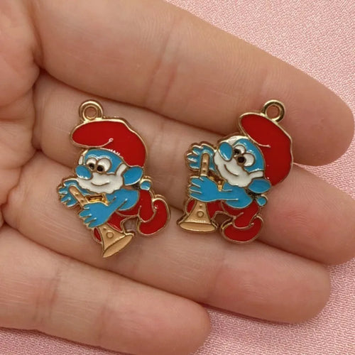 10pcs Cartoon Anime DIY Jewelry Accessories Alloy Drip Oil Pendant