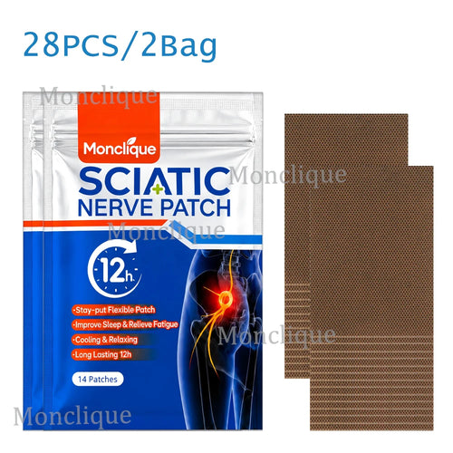 Hip Sciatic Nerve Patch Breathable Buttocks Hot Compress Skin-friendly