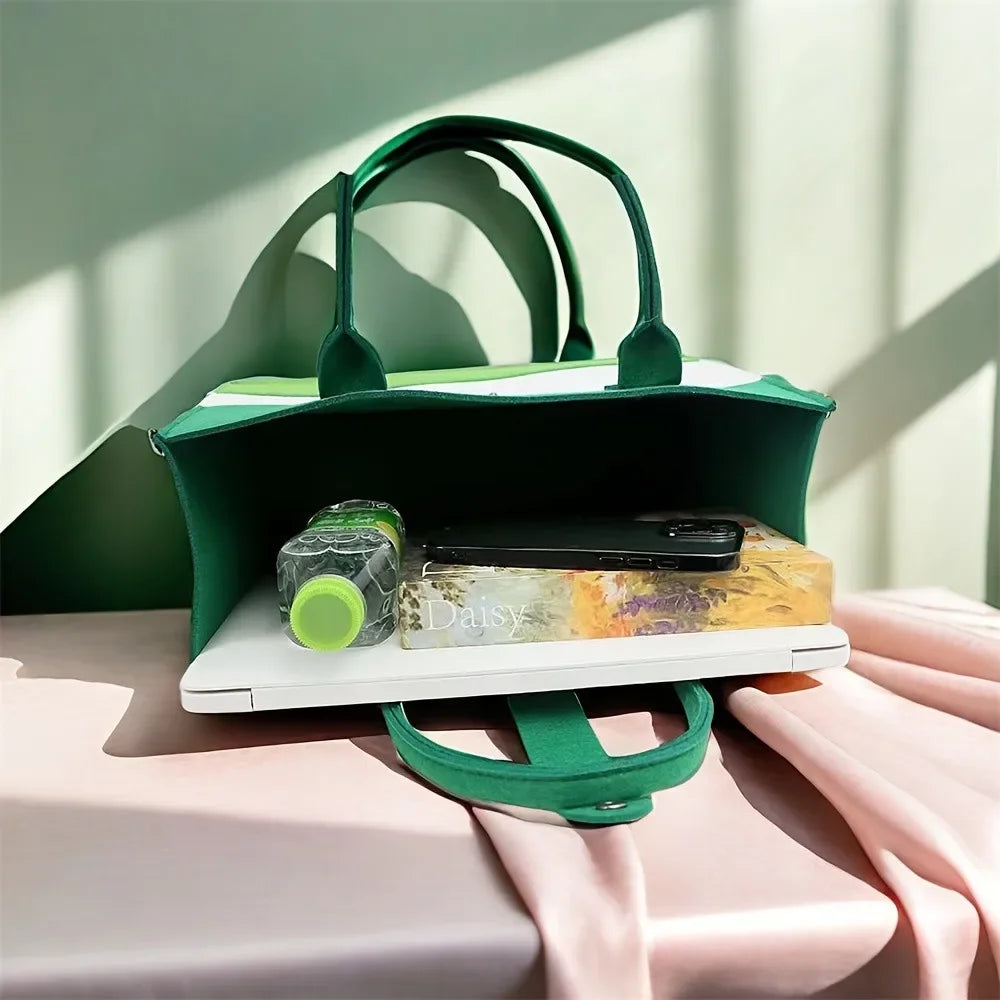 1PC Fashion Striped Canvas Women's Tote Bag-Multifunctional Commuter