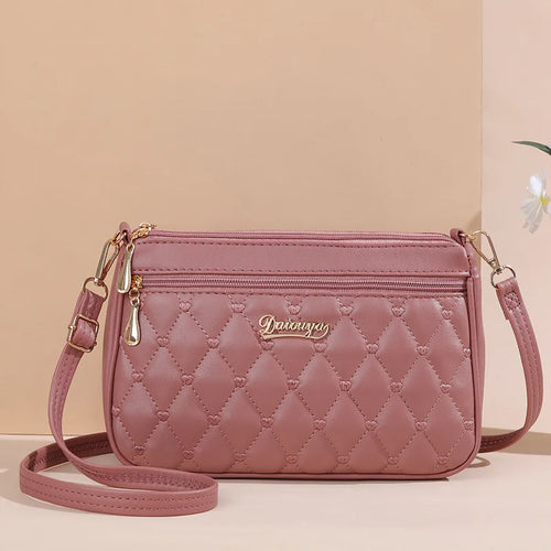 PU Leather Crossbody Bags Zipper New Fashion Shoulder Bag for Women