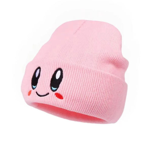 Big Eye Embroidery Elasticity Beanies Women's Cartoon Knitted Skull