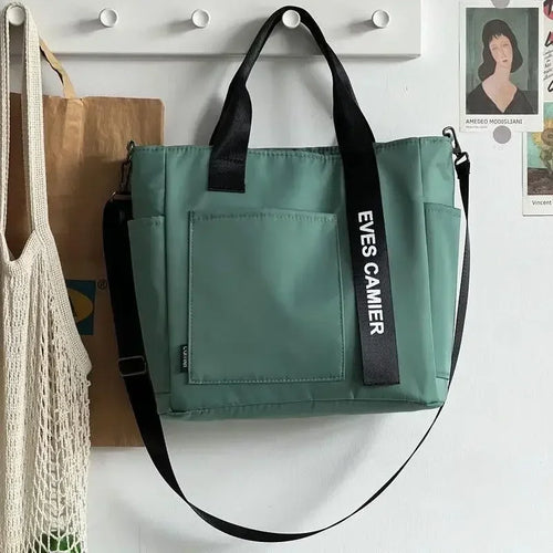 New Casual Tote Large Capacity Shoulder Bag Nylon Waterproof Canvas