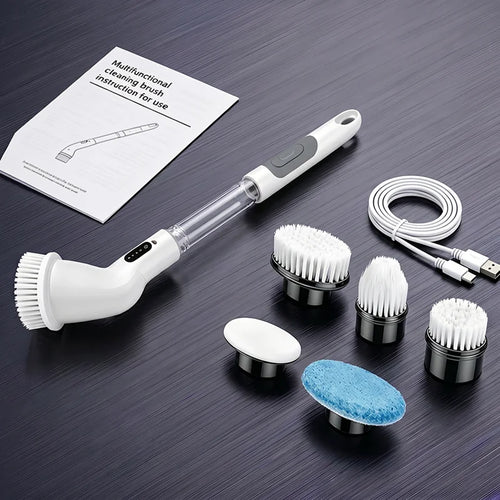 Household Cordless Spin Scrubber Multipurpose Cleaning Brush  Kitchen