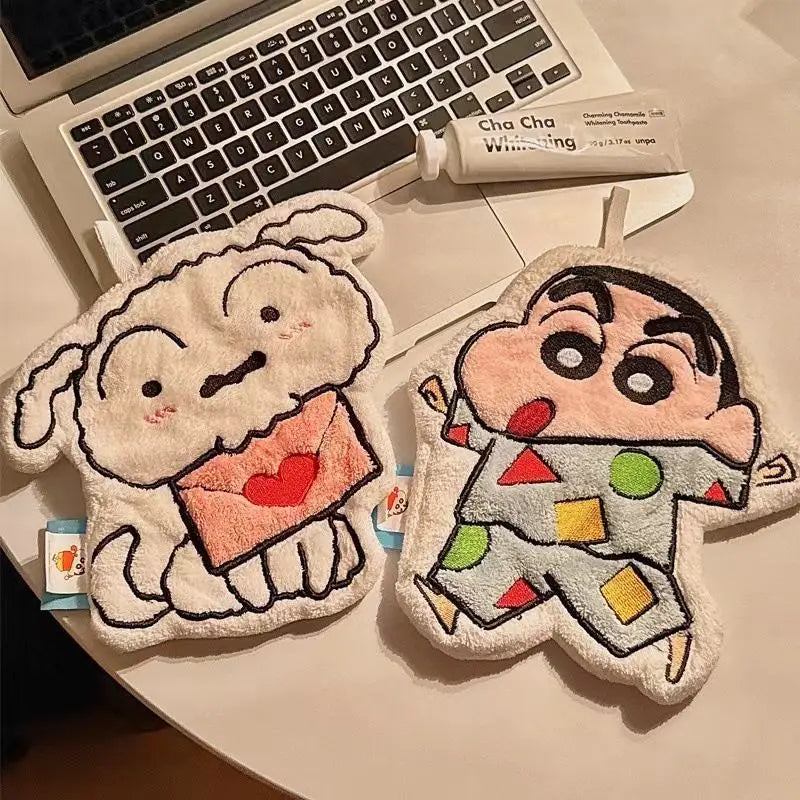 New Crayon Shin-chan Anime Cartoon Hand Towel Cute Hanging Style Super