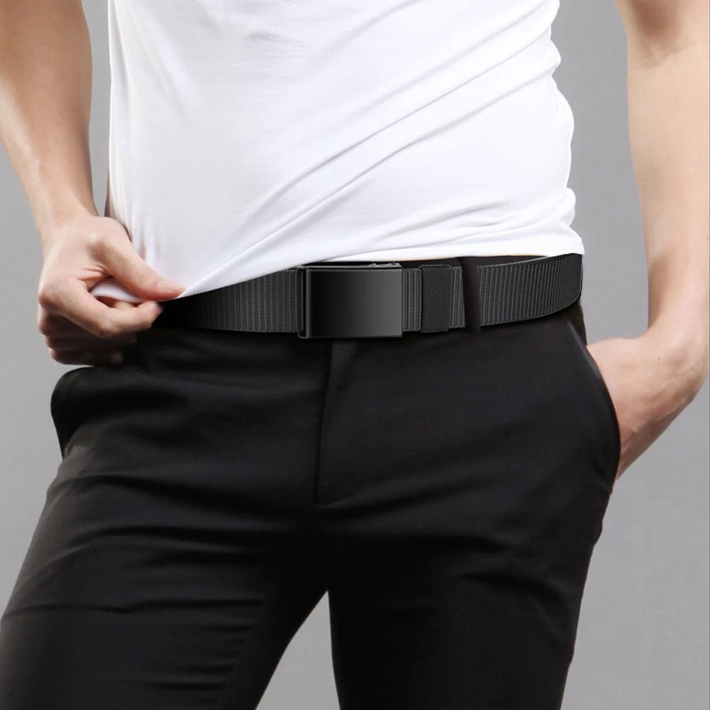 Newest Metal Buckle Tactical Belt Men's Canvas Military Belts Casual