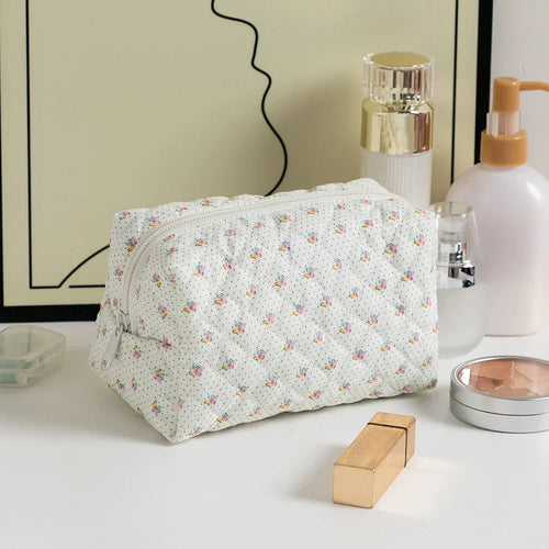 Floral Printed Lipstick Storage Makeup Bag Women's Cosmetic Bag Beauty