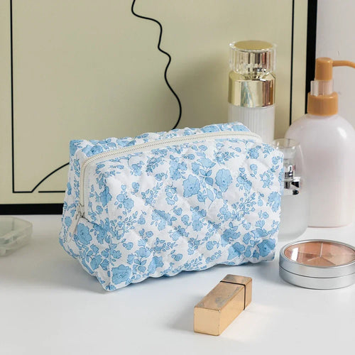 Floral Printed Lipstick Storage Makeup Bag Women's Cosmetic Bag Beauty