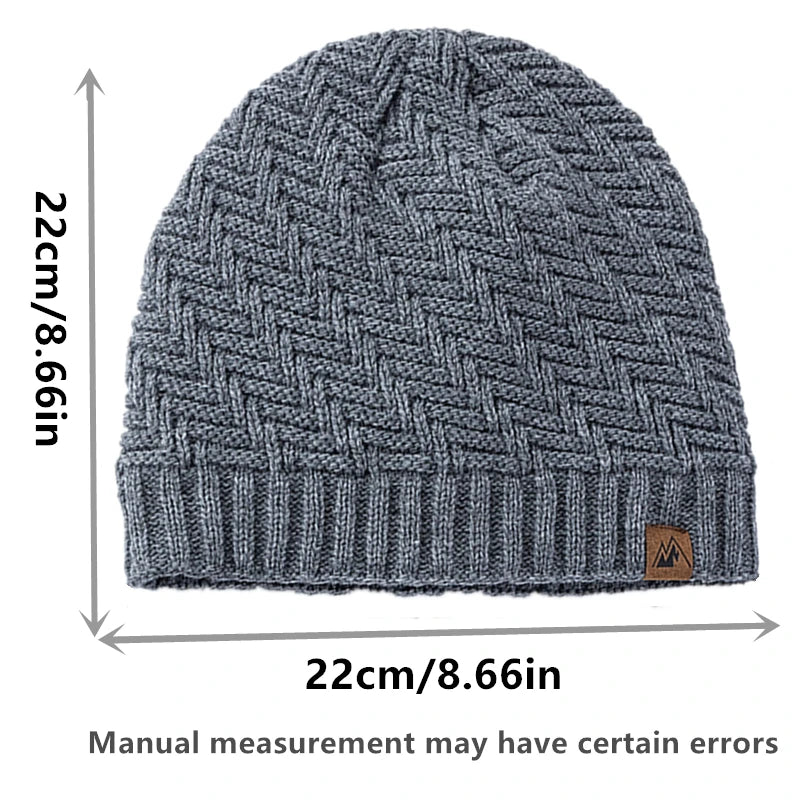 Unisex Peak Labal Winter Hats Fashion Outdoor Knitted Hats For Men And