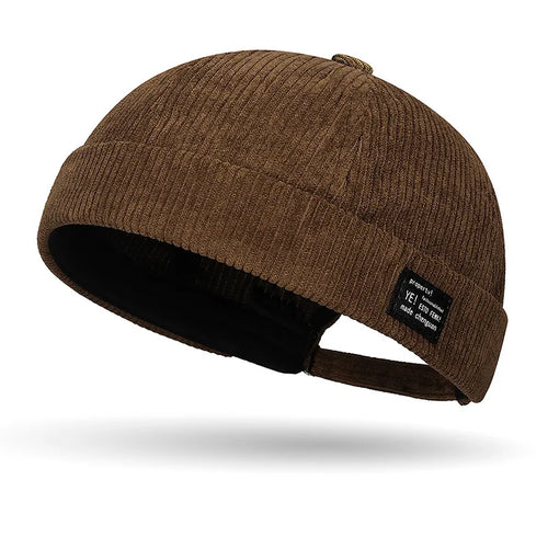 Winter and autumn Corduroy Brimless Casual Hat, Personalized Yuppies