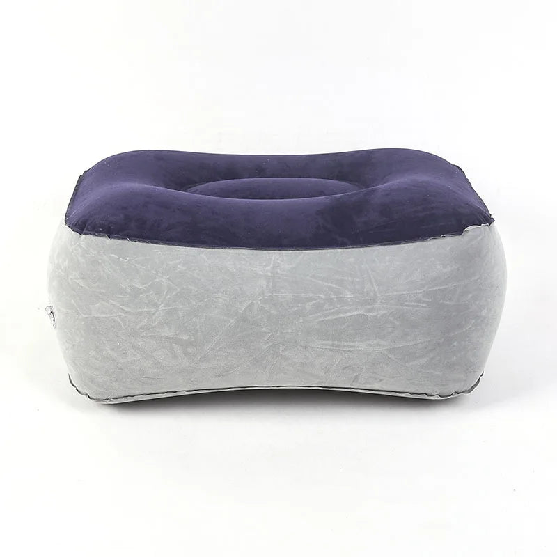 Inflatable Footrest Pillow PVC Foot Rest Air Pillow Cushion for Travel