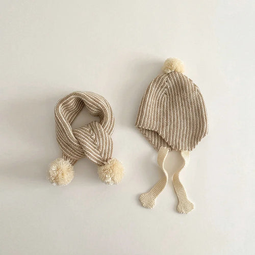 MILANCEL Children's Hat and Scarf Set 2-6T Winter Warm Kids' Scarves