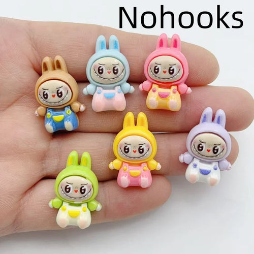 10Pcs Kawaii Rabbit Strawberry House Resin Charms Lovely Cartoon