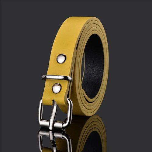Children PU Leather Belts Boys Girls Kid Waist Strap Waistband Metal