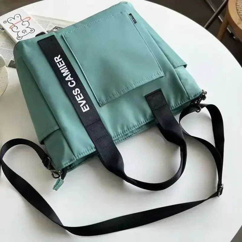 New Casual Tote Large Capacity Shoulder Bag Nylon Waterproof Canvas
