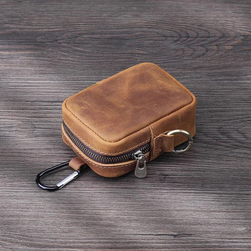 WERLLANDS Vintage Distressed PU Leather Hook Design Multi-Color Key