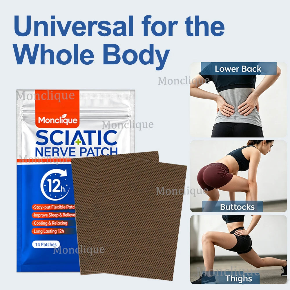 Hip Sciatic Nerve Patch Breathable Buttocks Hot Compress Skin-friendly