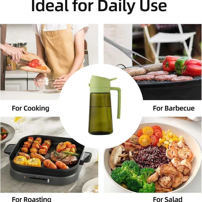 2-in-1 Cooking Oil Sprayer and Pouring Dispenser