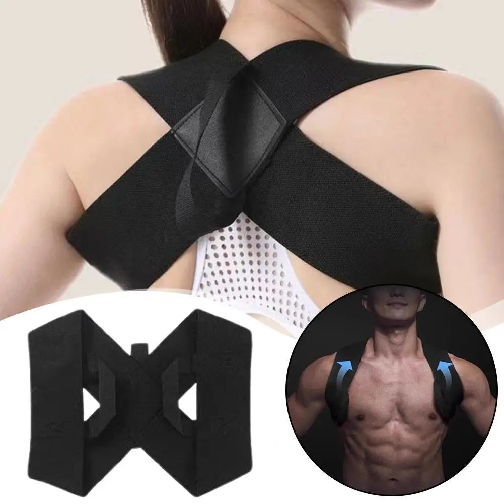 Adjustable Posture Corrector Back Support Belt Elastic Shoulder