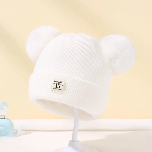 Children's Caps Baby Wool Hat Children's Thick Hats Warm Earmuff