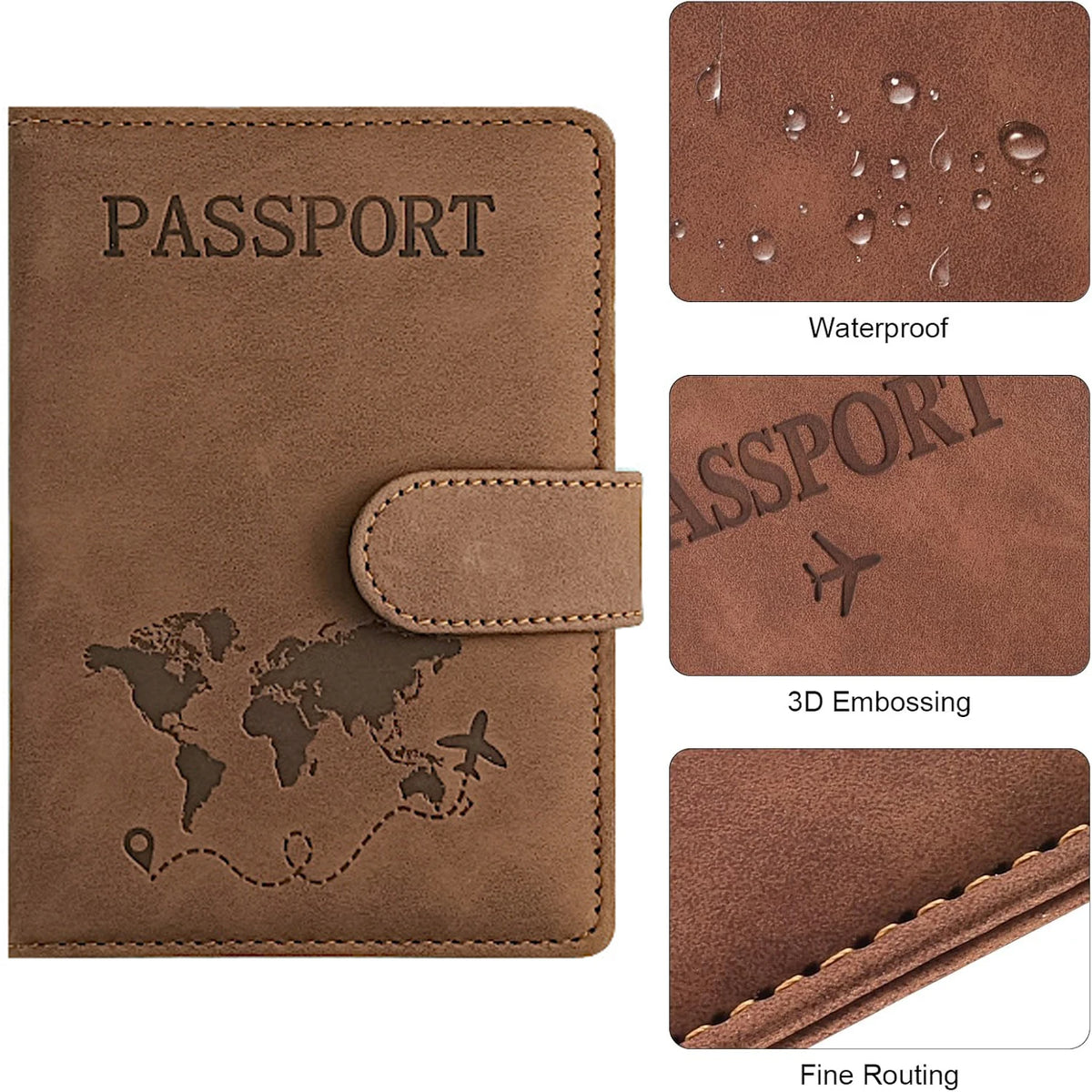 Travel Documents Holder Wallet Cover Case