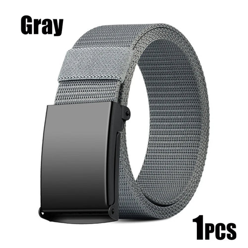 Newest Metal Buckle Tactical Belt Men's Canvas Military Belts Casual