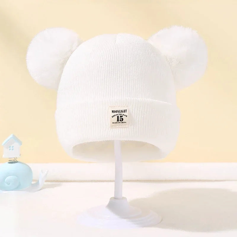 Children's Caps Baby Wool Hat Children's Thick Hats Warm Earmuff