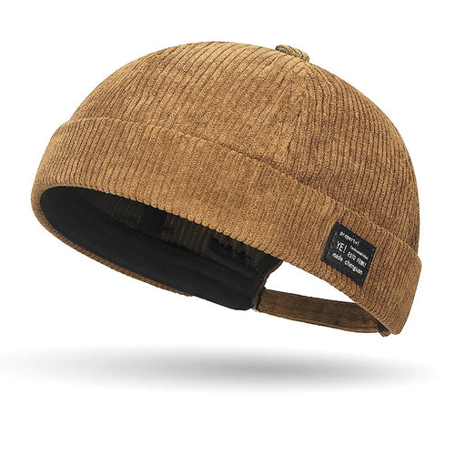 Winter and autumn Corduroy Brimless Casual Hat, Personalized Yuppies